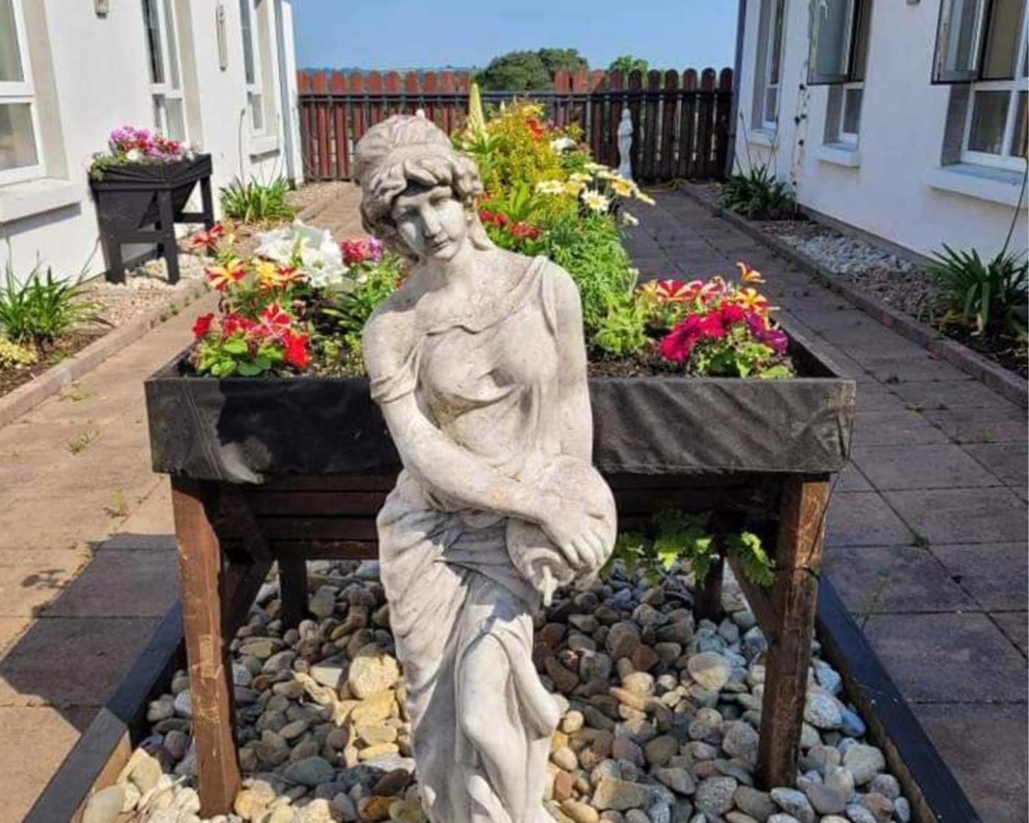 Statue in Courtyard of Borris Lodge Nursing Home Carlow